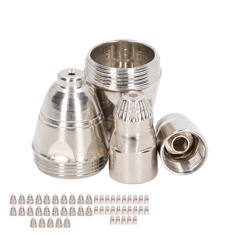 50PCS Plasma Cutting Torch Consumable Kit Copper Strong Penetration Plasma