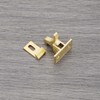 eMagTech Pack of 4 Pure Brass Bird Latches with Screws