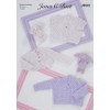 James Brett Double Knit Knitting Pattern Baby Lace Detail Cardigans