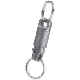 Prendre PR-BUK21L Keychain, Titanium Alloy, With Lock, Separated, Keyring, Detachable, Lightweight, Small, Outdoor, Keys, Portable, Convenient, Easy to Detach