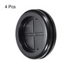 QUARKZMAN Rubber Sleeve Round Mounted on Both Sides, Diameter 38