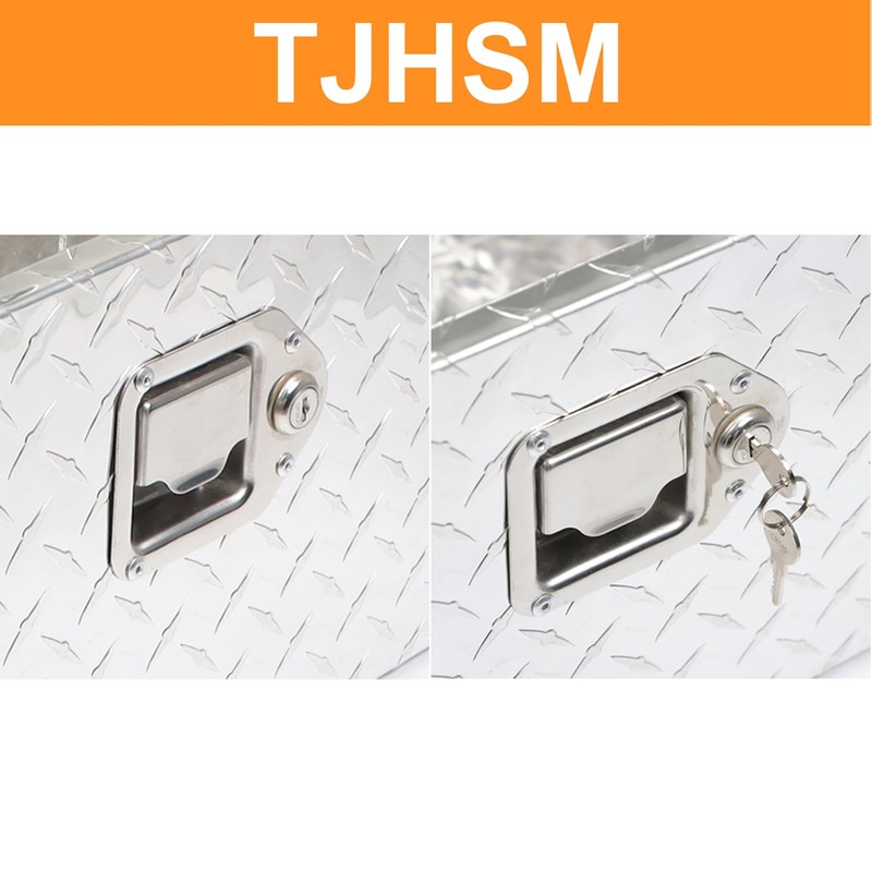 TJHSM 20 Inch Silver Heavy Duty Aluminum Tool Box with