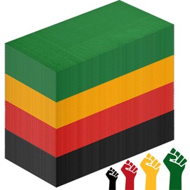 120Pcs Black History Month Paper Napkins Red Green Yellow Black Disposable Hand Napkins for Black History Month American African Freedom Day Happy Kwanzaa Party Tableware Supplies