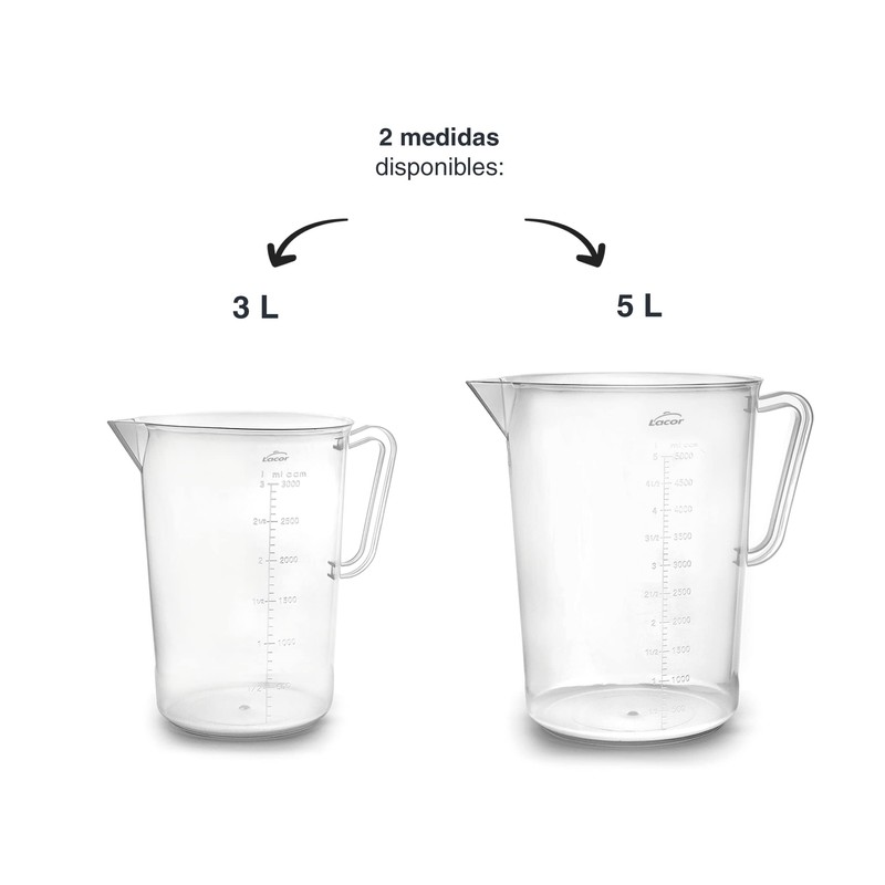 Lacor - 67213 - Measuring Cup, Measuring Cup, Liquid Meter,