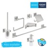 GROHE Start Cube Toilet Roll Holder with Cover (Metal, Wall