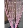 Homefab India Pink Heart Shape String Door Curtain (1 pc)