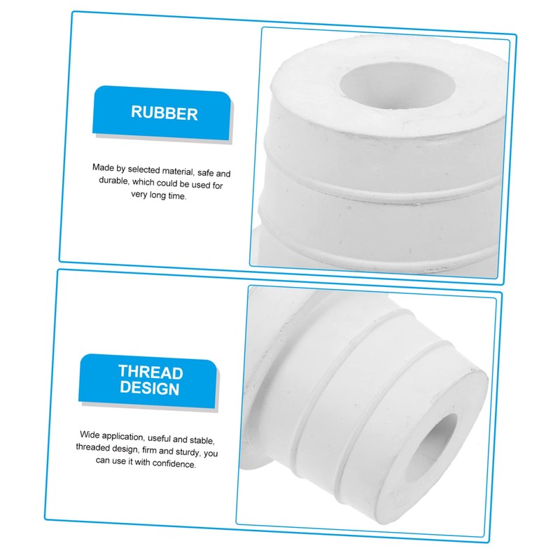 Kisangel 3pcs Pool Ladder Plug Underwater Pool Accessory Rubber Bumper