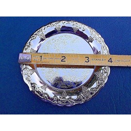 SMALL SHINNY METAL CHROME  COASTER For 1 (one) ONLY