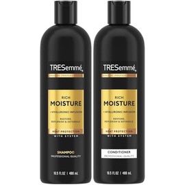 TRESemmé Rich Moisture Champú y acondicionador Set, 16.5 Oz Ea | Hidrata el cabello seco mientras mejora la suavidad y la manejabilidad para el peinad
