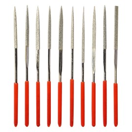 Cheerock 10Pcs Bass Guitar File Set Fret Nut Files with Blue PVC Carry Bag Luthier Tools for Guitar Violin Bass