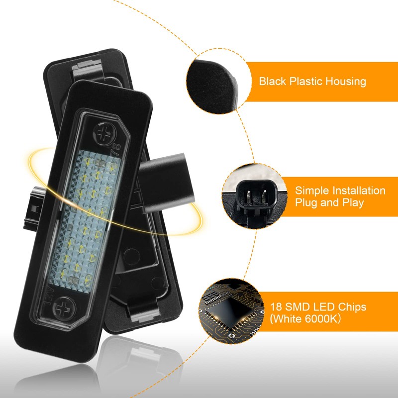 NEIFILES LED License Plate Light Tag Light Compatible with Ford