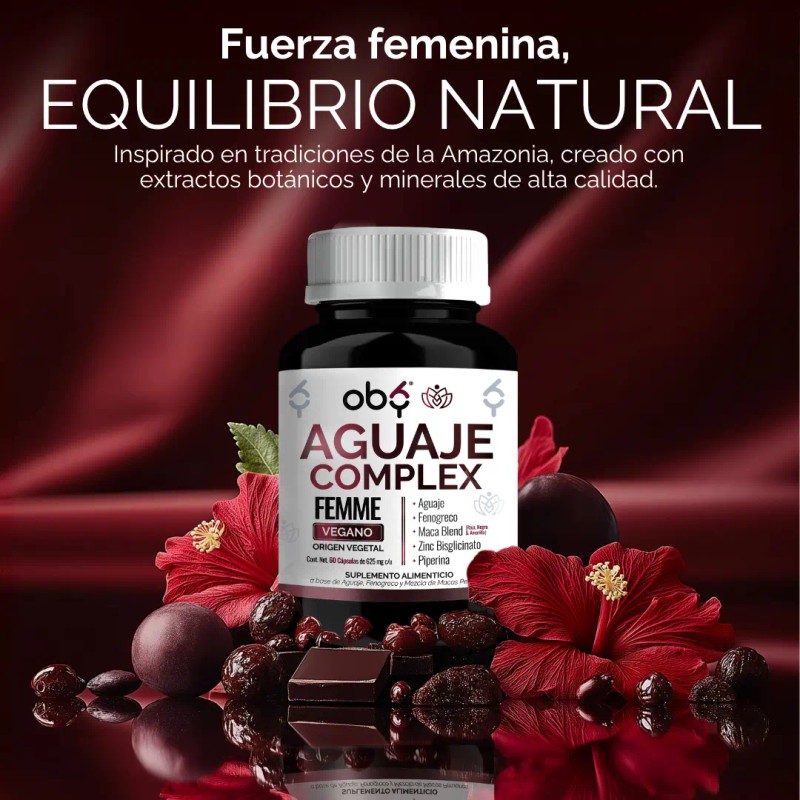 Aguaje Fenogreco Maca Peruana Zinc 250 Porción Alta Absorción Potenciada