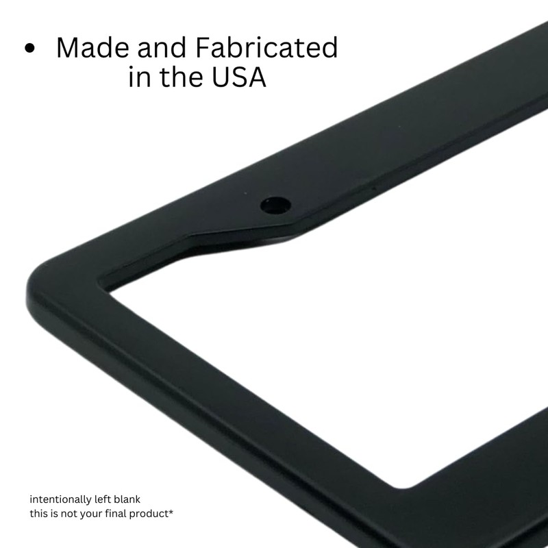 Custom License Plate Car Frame Packs (1001, Universal, Polyvinyl, 15,
