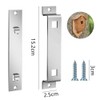 Wanfoou 2 Sets Metal Bird Feeder Bracket for Hanging Outside
