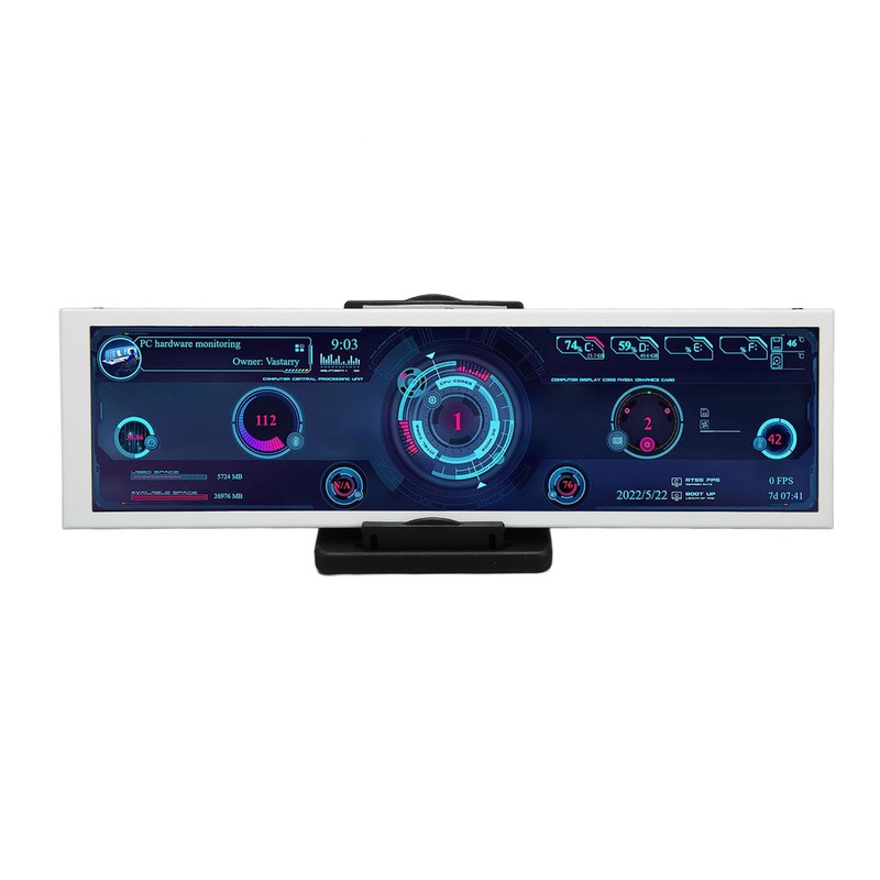 Computer Temp Monitor 8.8 Inch IPS Theme Editor Auto Off