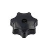 Star Grip Nut M6, Black, without Thrust Washer - for