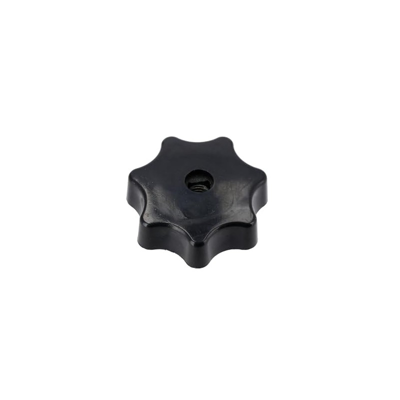 Star Grip Nut M6, Black, without Thrust Washer - for