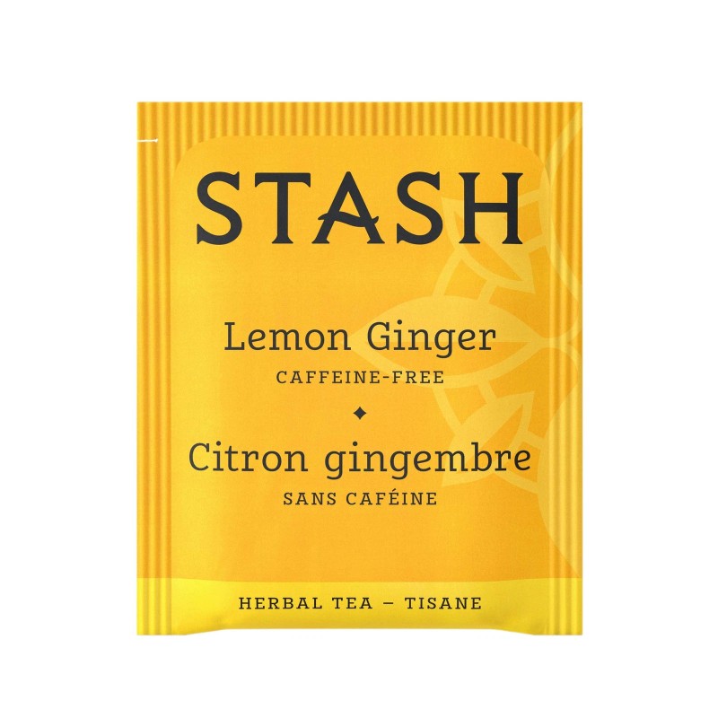 Stash Tea Lemon Ginger Herbal Tea 120 Bags Caffeine Free
