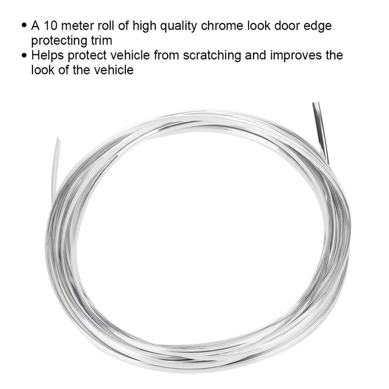 10 Meter Chrome Edge Guard, Chrome Car Door Edge Trim,