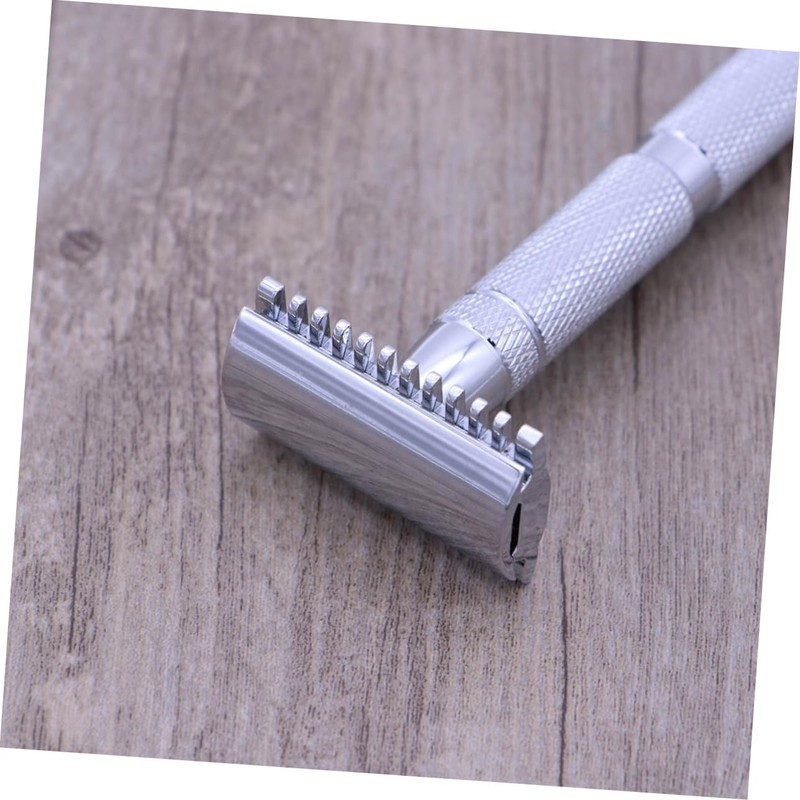 FOMIYES Men's Double Edge Safety Razor Stainless Steel Shaver for