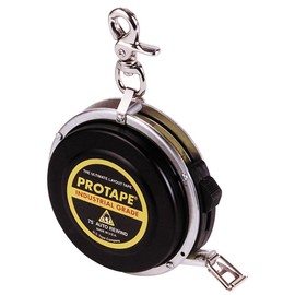 ProTape 3/8" x 75' Auto-Rewind Tape Measure w/ Nylon Coated Blade 46122 (975CB) 8ths & Diameter by US Tape