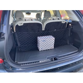 Envelope Style Trunk Mesh Cargo Net for Volvo XC90 2015-2023 - Car Accessories - Premium Trunk Organizer and Storage - Cargo Net for SUV- Vehicle Carrier Organizer for Volvo XC 90