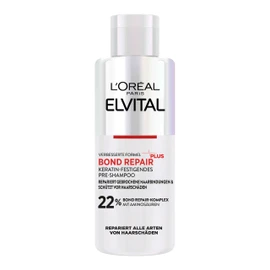 L'Oréal Paris Elvital Bond Repair Plus Pre-Shampoo, Nourishing Builder Treatment for Hair Repair, Against Hair Damage, for Less Hair Breakage and More Shine, with Bond Repair Complex and Amino Acids, 200 ml