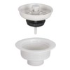 EZ-FLO 30006 Sink Strainer - Economy - Abs Body White