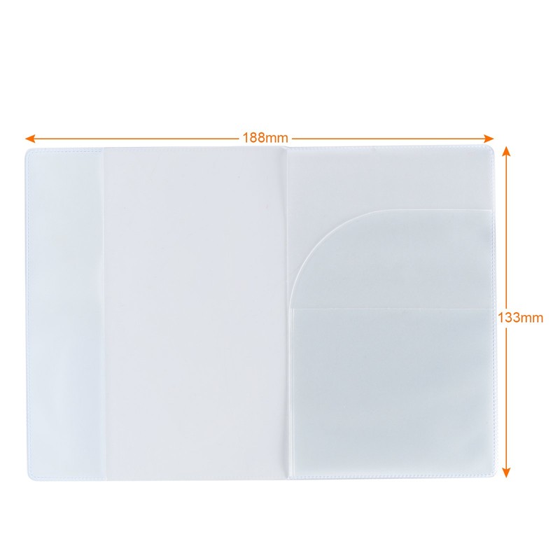 5 Pack Passport Cover Protector Case Clear Plastic Vinyl ID