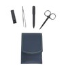 Dependable Industries Inc. Essentials 4 Piece Black Stainless Steel Manicure