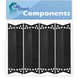 4-Pack BBQ Grill Heat Shield Plate Tent Replacement Parts for Kenmore 415.16106210 - Compatible Barbeque Porcelain Steel Flame Tamer, Guard, Deflector, Flavorizer Bar, Vaporizer Bar, Burner Cover 15"