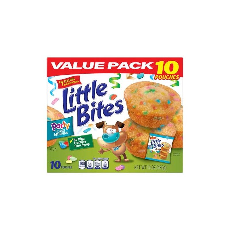 (Value Pack) Little Bites Party Cake Muffins, 10 individual packs,