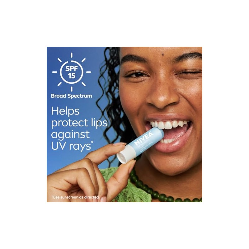 NIVEA Smoothness Lip Care SPF 15, Lip Balm SPF Stick,