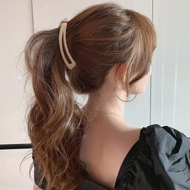 ZSPERKLA 4 Pcs Large Banana Hair Clips for Thick Hair, Vintage Banana Clip, Non-Slip Matte Ponytail Hair Clip, Hair Styling Accessories for Women and Girls