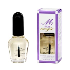 NAIL MAGIC Hand & Cuticle Oil - Thai Essence, Lemongrass and Lavender Essential Oils for Nails - Organic, Natural Nail Oil, Nail Repair, Nail Vitamins for Stronger Nails - 0.5 Fluid Ounce