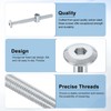 sourcing map 10Pcs Bed Frame Bolts, M6 x 75mm Hex