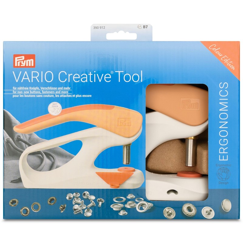 Prym 390912 Vario Creative Tool | Utensile a pulsante, occhielli