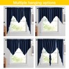 NICETOWN Blackout Kitchen Window Curtains - Thick Tailored Scalloped Valance/Swags