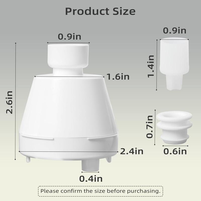 Cat Water Fountain Replacement Filter Housing & Silicone Nozzle Plug