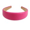 Fuchsia Wide Chunky PU Leather, Faux Leather Hair Band/HeadBand/Alice Band