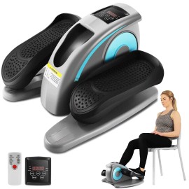 Unbranded Electric Foot Pedal Exerciser Elliptical Machine Trainer with Remote Control - Type1# Black Gray