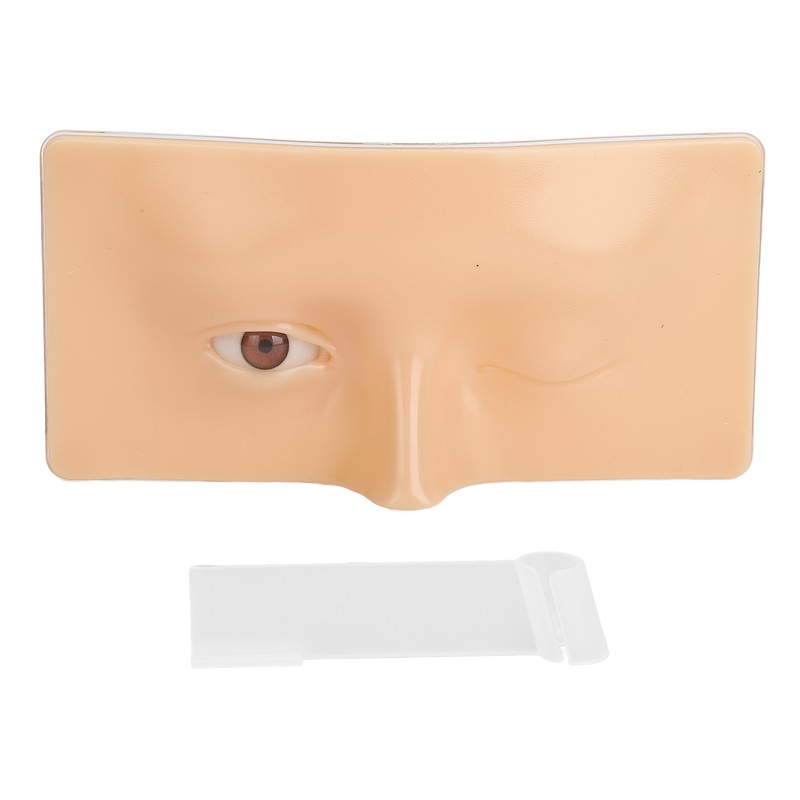 Eye Makeup Practice Board Open Close Eyes Reusable Silicone Mannequin