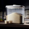 LivLab Rice Container - 25 Lbs/12KG/12L Rice Dispenser Storage with