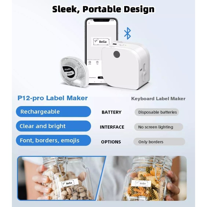 DYMO Label Maker with 1 Labeling Tapes | LetraTag 100H