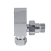 NRG Angled Square Head Towel Rail Designer Radiator Valves 1