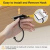 Josmimic Under Cabinet Banana Hook Adhesive - 2 Pack Sticky