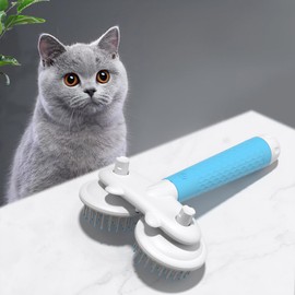Handheld Pet Massager for Dogs and Cats, Cat Massagers Dog Massagers, Cat Head and Back Scratcher for Relieving Tight Stiffness Muscles, Gentle on Pets Skin (Blue)