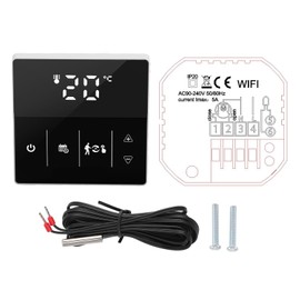 WIFI Thermostat Digital Display Smart Touch Screen Phone APP Voice Remote Control Thermostat for Home 90 to 240V