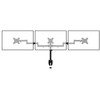 Suptek Triple LED LCD Monitor Desk Mount Heavy Duty Fully