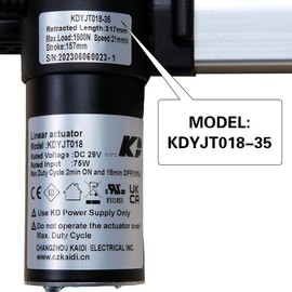 Linear Actuator Kaidi Model KDYJT018-35 Power Recliner Lift Chairs Motor